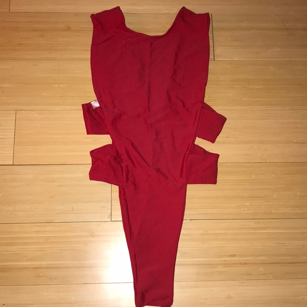 Red one piece Swimsuit
